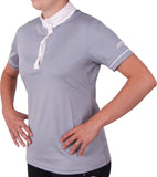 Cavallino Competition Riding Shirt Front Grey