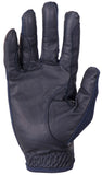 Cavallino Pro Leather Riding Gloves Navy palm Clarke McKenzie Saddlery