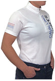 Cavallino Sports Riding Shirt Side View White