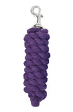 Cotton Rope Lead Nickel Plated Snap Purple Clarke McKenzie Saddlery