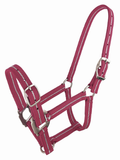 Metallic Stripe Halter Burgundy
