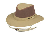 Canvas River Guide hat with mesh crown in sand | Clarke McKenzie Saddlery