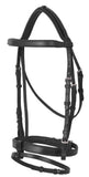 Platinum Flat Padded Hanoverian Bridle with padded noseband | Clarke McKenzie Saddlery