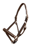 Platinum Leather Show Halter Brown Clarke McKenzie Saddlery