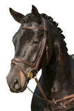 Stubben Antrim Snaffle bridle brown Clarke McKenzie Saddlery