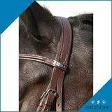 Stubben Antrim Snaffle bridle brown Side View Clarke McKenzie Saddlery