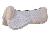 Cavallino Lambswool Half Pad White Clarke McKenzie Saddlery 