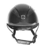 Champion Air-Tech Deluxe Helmet Black front view Clarke McKenzie Saddlery
