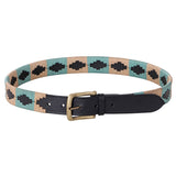Double Hill Leather Polo Belt Turquoise