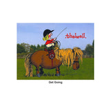 Norman Thelwell Greeting Card Get Going Clarke McKenzie Saddlery