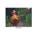 Norman Thelwell Greeting Card Saying Hello Clarke McKenzie Saddlery