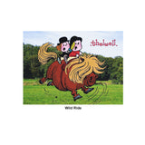 Norman Thelwell Greeting Card Wild Ride Clarke McKenzie Saddlery