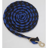 Plaited Nylon Lead Black Royal Blue  Clarke McKenzie Saddlery