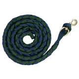 Plaited Nylon Lead Navy Dark Green  Clarke McKenzie Saddlery